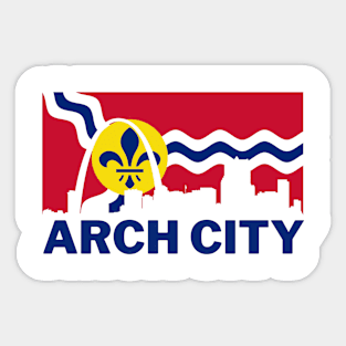 Arch City Skyline Sticker